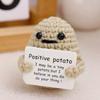 Handmade Knitted Potato Plush Doll Cute Mini Stuffed Toy Funny Christmas Gift Home Room Decoration