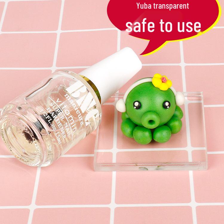 Clay Glaze Transparent Water-Based Polymer Clay Gloss Varnish for Models and Figurines