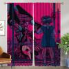 Evangeliones Curtains for Bedroom Curtains Child Room Partition Blackout Curtain for Room 2 Panel Halloween Decoration Shades