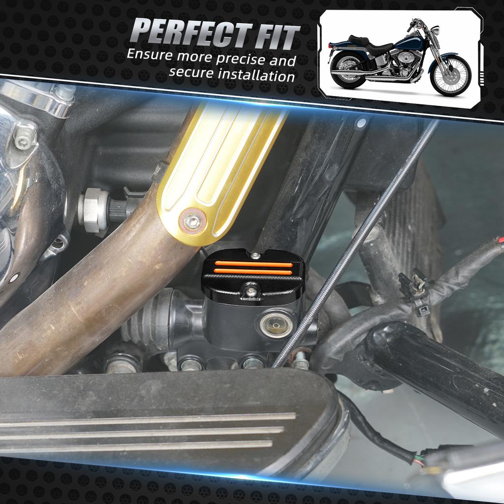 Rear Brake Master Cylinder Cover For Harley Touring 2008-2024 Street Glide Special FLHXS Road King Special FLHRXS Ultra Limited