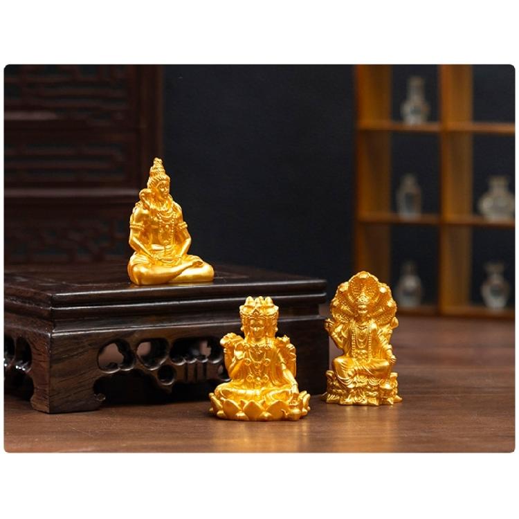 Small Resin Sakyamuni Figurines Decorative Ornament Mini Buddhas Statues Miniature Buddhas Sculptures Home Garden Decors