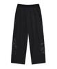 FALLETT Cut-Out Layered String Pants Black