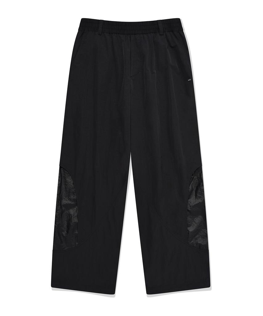 FALLETT Cut-Out Layered String Pants Black