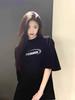 220g Pure Cotton Summer Couple T-Shirt: Loose, Slimming, Casual Print Design, Versatile Short Sleeve for Women