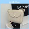 Trendy Ins Style Woven Small Square Bag For Women Casual Street Fashion Accessory