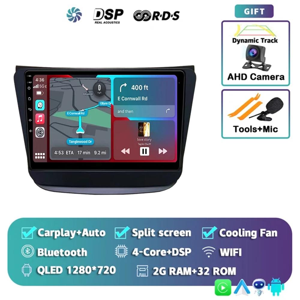 

9 дюймов Android 14 Carplay Auto 4G+WiFi DSP для Suzuki WAGON R 2019+ автомобильный радиоприемник мультимедиа видеоплеер GPS головное устройство стерео BT