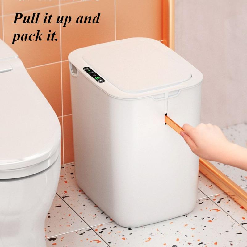 Smart Induction Trash Can Bathroom Automatic Waste Bins Intelligent Living Room Garbage Cans Modern Kitchen Litter Bin with Lid