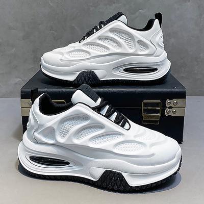 2025 New Men's Outdoor Sneakers Fashion Versatile Classic Casual Shoes Lace Up Soft Bottom Thick Bottom Sports Running Shoes