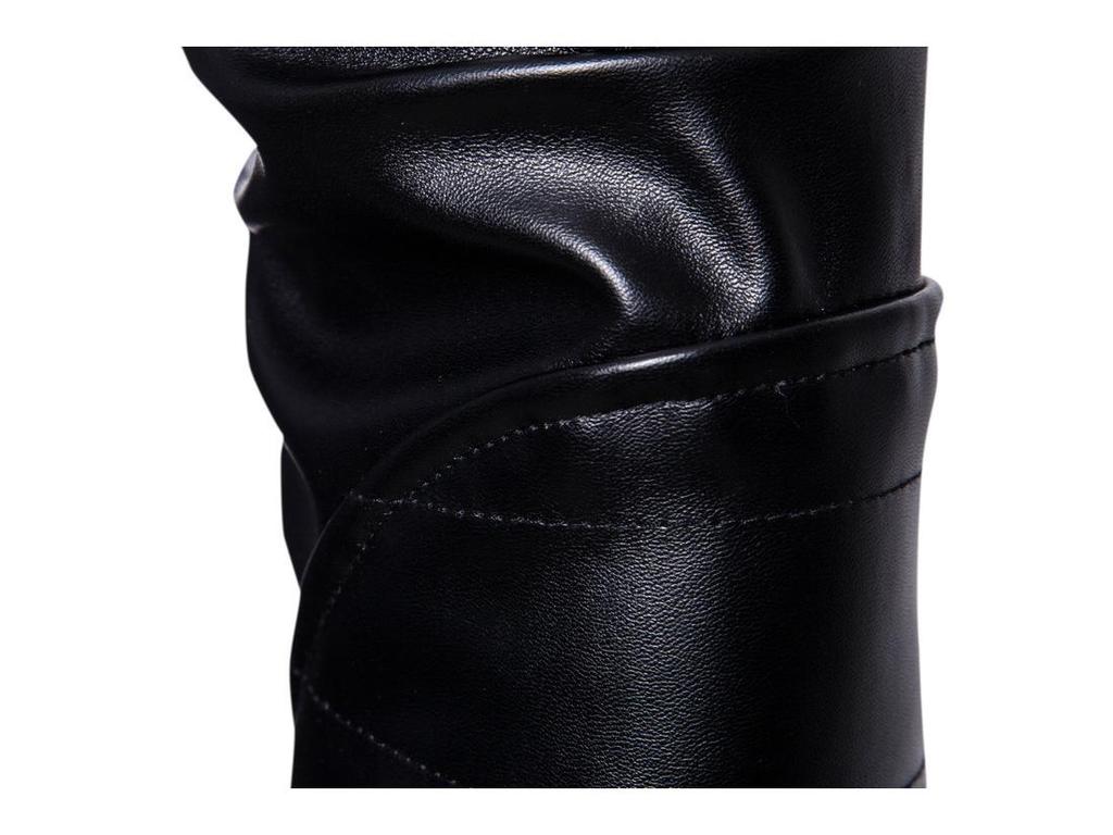 Herren Motorradjacke mit Stehkragen - PU-Leder mit Rautenmuster, Große Größen, Europäischer & Amerikanischer Rockstil