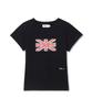 Michikoleondeonkosino Union Jack Patchwork T-Shirt Black