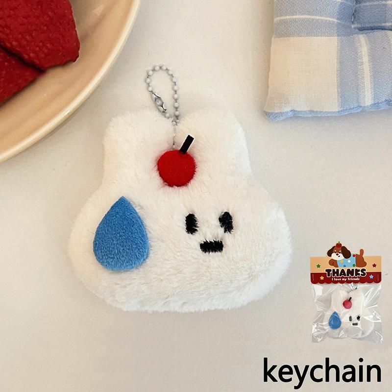

1Pcs Original Cute Sweating Little Dog Rabbit Doll Pendant Brooch Girl Heart Versatile Doll Pendant Keychain