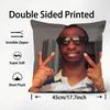 Ugly Man Funny Meme Cushion Cover Plush Fabric Soft Double-Sided Printed Sofa Warm Winter Home Child Gift Pillow Case