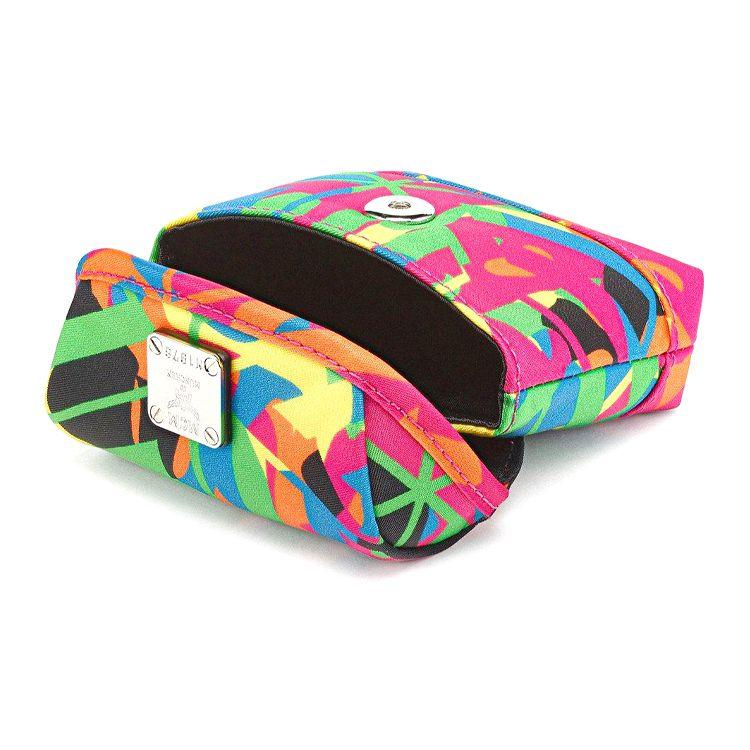 MCM Colorful Abstract Print Mini Crossbody Bag with Silver Logo Plate for Daily & Street Style Use
