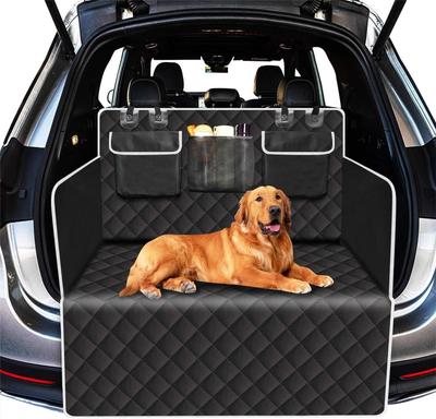 Funda para Asiento de Maletero de Perro Cubierta de Carga para Maletero de Mascota Protector de Maletero para Mascota con Solapas Laterales y Protector de Solapa para Parachoques