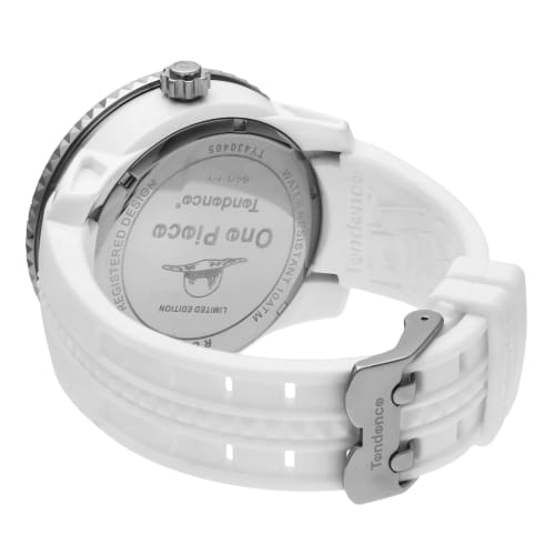 Tendence One Piece Collaboration Luffy Model Watch, White Dial, Stainless Steel/Nylon, Mineral Glass, Quartz Movement, 51mm, Men's Watch TY430405