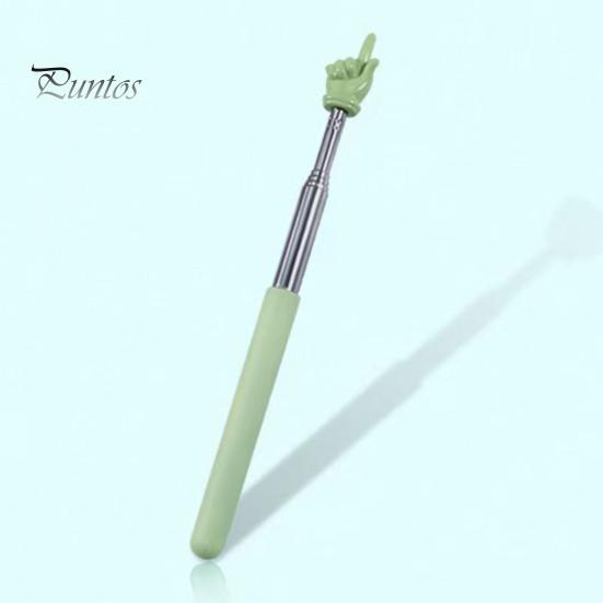 Вказівка ​​для вчителя Macaron, яка читає пальцями, висувна вказівка ​​з матовою ручкою з нержавіючої сталі з регульованою довжиною