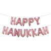 Happy Hanukkah Banner Hanukkah Party Decorations Chanukah Festival Garland Party Supplies for Fireplace Mantle, Happy Chanukah 16 inch Multicolor