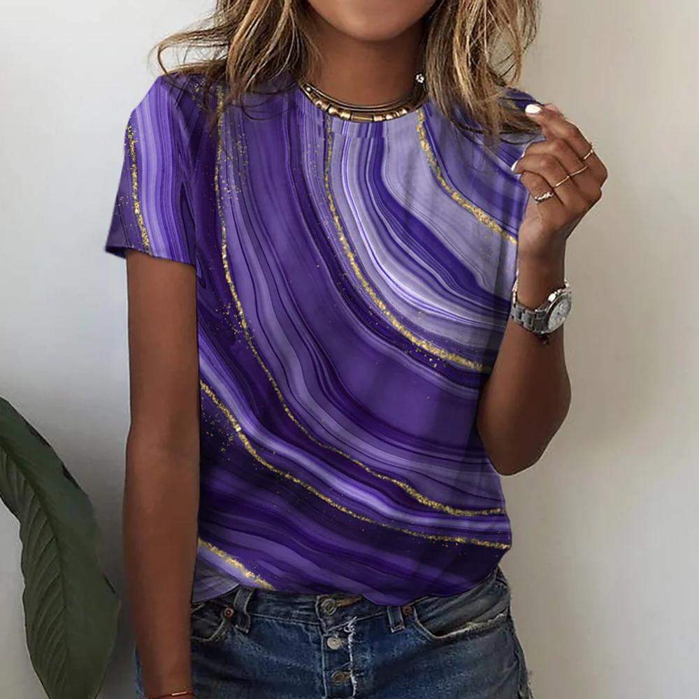 

Летние женские абстрактные крутые принты с короткими рукавами и круглым вырезом, женские повседневные пуловеры, модные топы, новые повседневные футболки