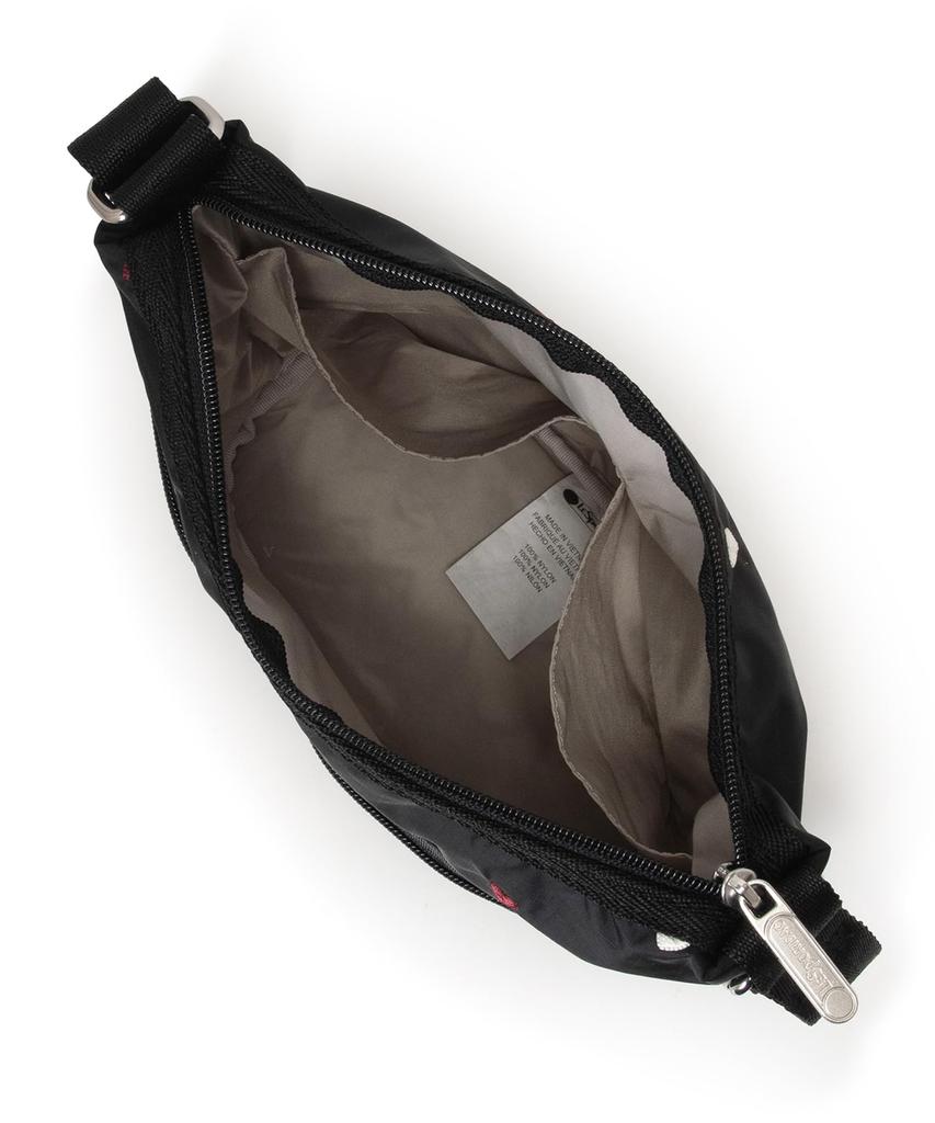 MINI BUCKET SHOULDER Heart EMB BAG/1237/Red/White