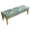 Velvet Embossed Piano Stool Cover Home Dressing Room Bench Printed Elastic Dust Cover Soft Stretch Dining Room Chair Protector