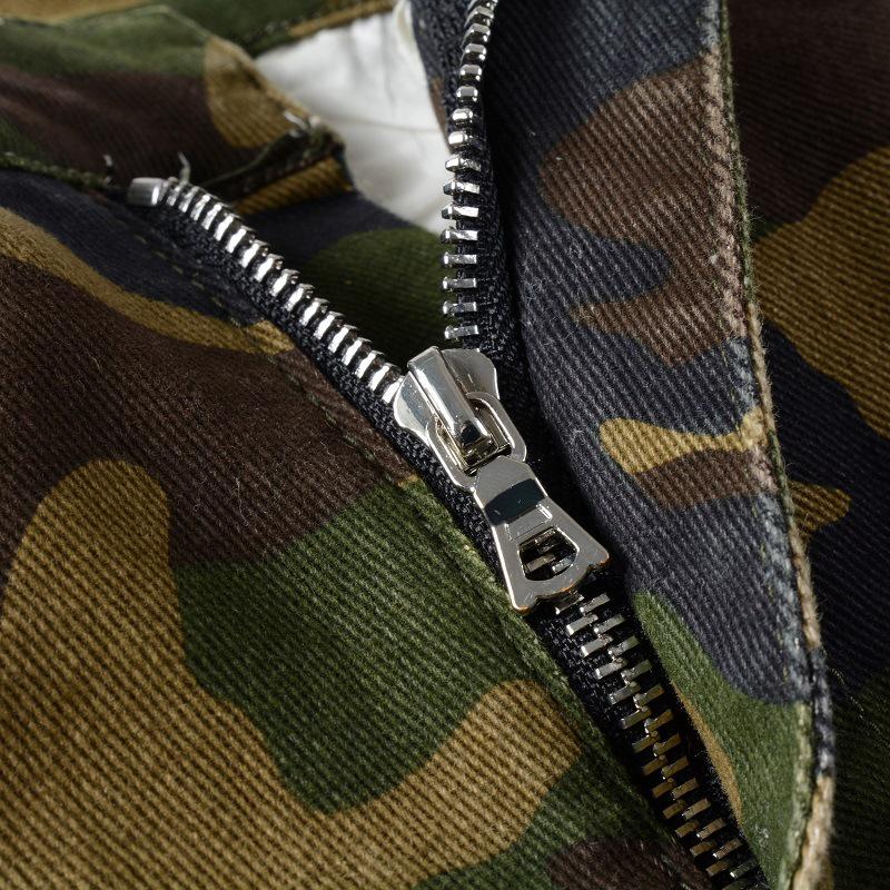 American High Street Herren Camouflage Ripped Slim Fit Denim Jeans