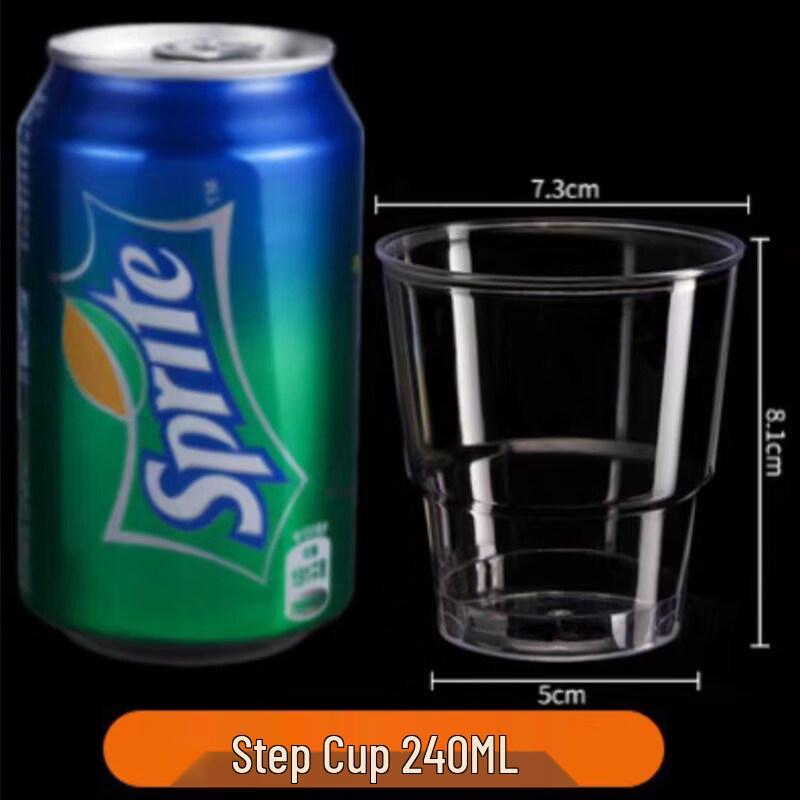 200ml Transparent Disposable Airline Cups