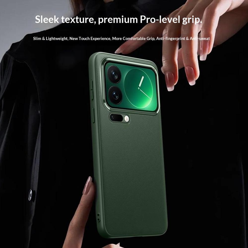 Für Xiaomi 17 Pro Max Hülle Schlanke TPU+PC+PU Leder Handy Rückabdeckung (2. Gen)