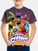 3D Geprinte T-shirts voor Jongens en Meisjes Zomer Anime HOT S-SmilingS C-Critters Cartoon Anime Casual Korte Mouwen Kinder Tops