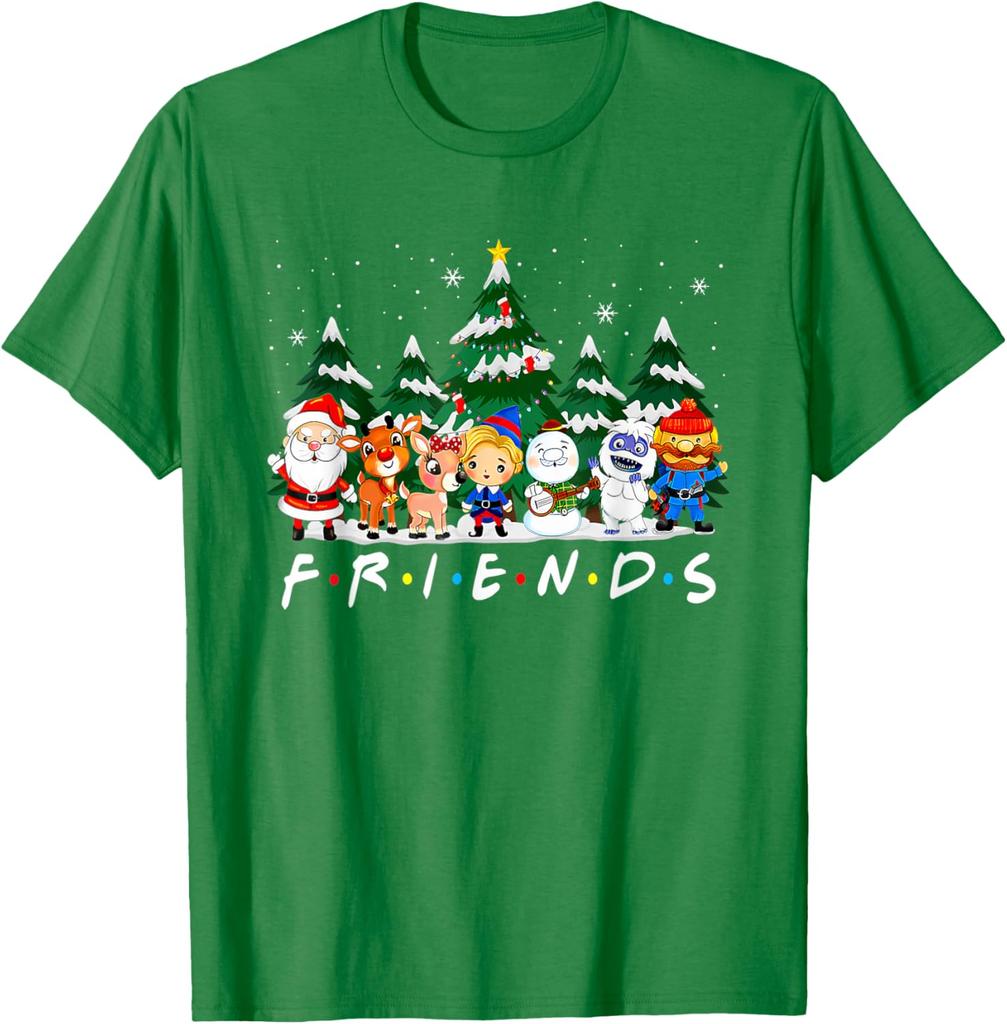 Pajamas Family Friends Christmas T-Shirt 100% Cotton O-Neck Short Sleeve Summer Casual Mens T-shirt Streetwear