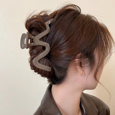 Acryl Haarspangen für Frauen Haarnadel Große Welle Haarspange Mode Haaraccessoires Niedlicher Kopfschmuck für Mädchen