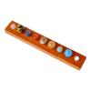 Natural Crystal Solar System Model: Nine Planet Gift Box & Desktop Ornament for Students and Kids