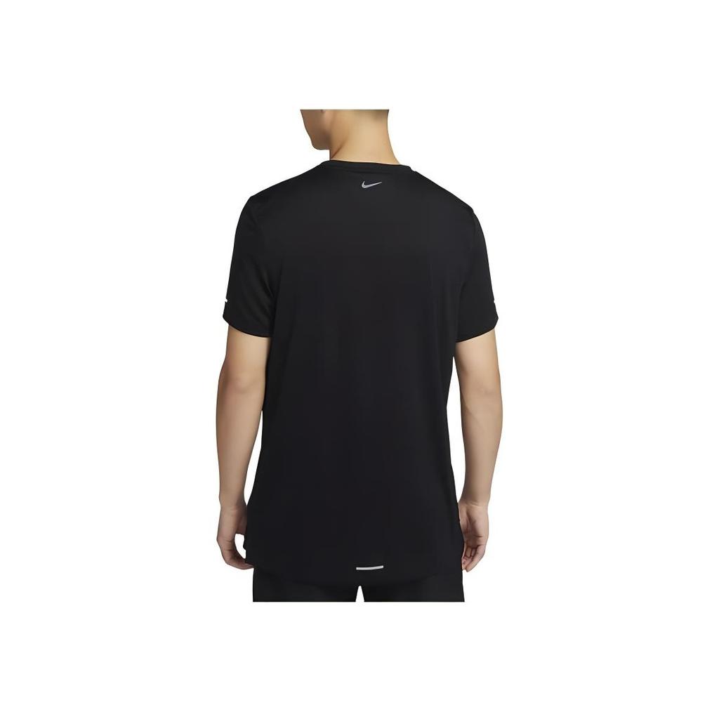 Nike Dri-Fit Rise 365 Running Energy Printed Round Neck Casual Short Sleeve T-Shirt Men Tops Black FN3295-010