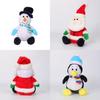 Adorable Christmas Deer Plush Toy Santa Claus Doll Holiday Gift 21cm
