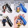 Vibrant Silicone Coraline Keychain Cute American Style Cartoon Character Gift