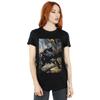 DC Comics Damen/Damen Batman Night Gotham City Boyfriend-T-Shirt aus Baumwolle