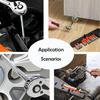 12-teiliger Ratschen-Steckschlüsselsatz aus Chrom-Vanadium-Stahl, schnelles und arbeitssparendes Vorder- und Rückwärtsschraubenschlüssel-Werkzeug für die manuelle Autoreparatur