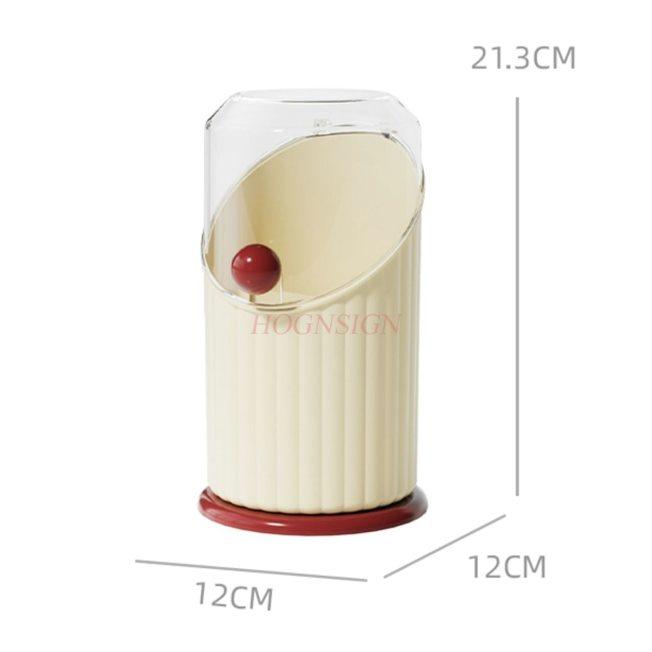 1pcs Makeup Brush Storage Case with Flip Cover, Dust-proof and High-end Desktop Makeup Storage Box