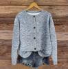 Women's Vintage Knit Button Vintage Print Cardigan Jacket