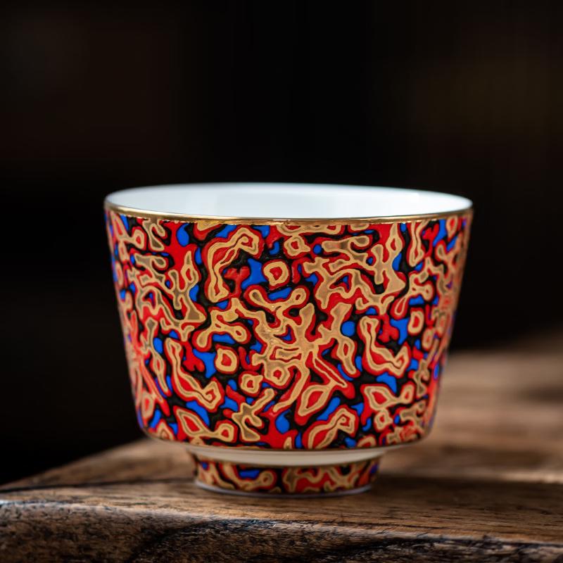 Ручная ceramic lacquer tea cup Chaxun