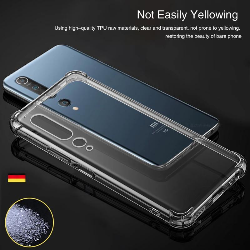 Original Airbag Handyhülle für Xiaomi Mi 10 10T Pro Ultra Lite Zoom Youth 10S 10i Mi10 5G Weiche Kristallklare Silikon-Rückseite