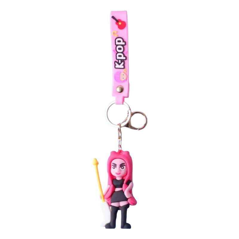 Kpop Demon Hunter Keychain Huntrix Keyring Backpack Hanging Keychain Party Accessories Huntrix Fans Party Favor Gifts