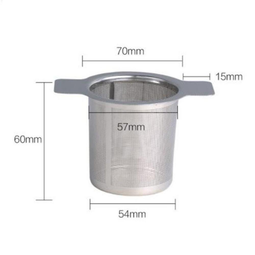 1 buc din oțel inoxidabil plasă reutilizabilă pentru infuzor de ceai filtru de frunze, piese pentru ceașcă