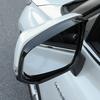 Bright Black Rearview Mirror Rain Eyebrow For Toyota Camry 2018-2025