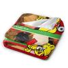 Haribo Bear Candy Plush Blankets Students  Flannel Throw Blanket For Home Decor Soft Design Quality Bedspread Birthday Gift