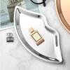 Luxuriöses Schmuckaufbewahrungsfach Lippenförmige Präsentationsplatten Wohnaccessoires Metalltablett Weiblich