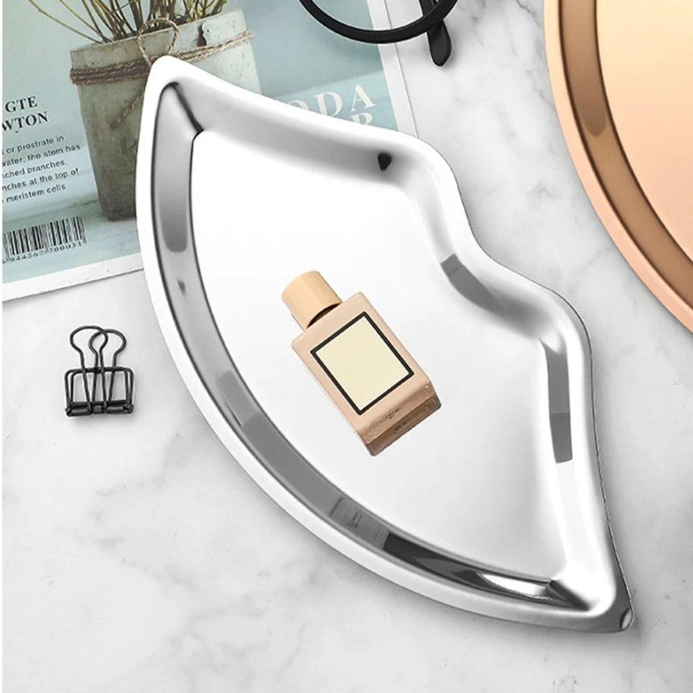 

Роскошный металлический поднос в форме губ, поднос для демонстрации тарелок, еды, косметики, ювелирных изделий, хранения