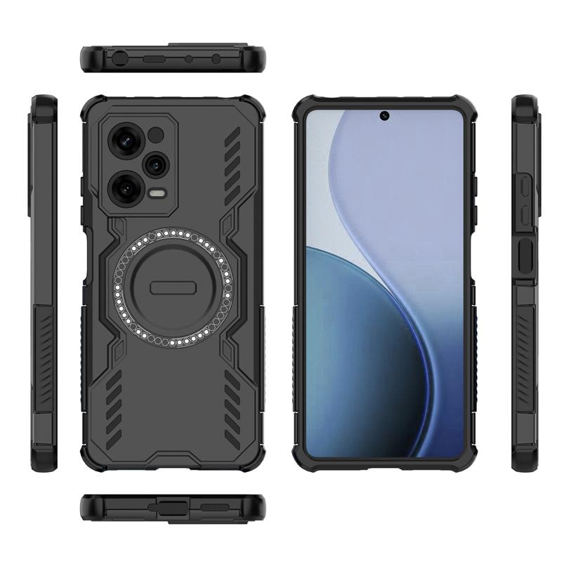 Shockproof Armor Case For Xiaomi Poco X5 Pro Magnetic Adsorption Wireless Charge Cover Poco X5 Pro 5G Case For Poco X5 Pro Case