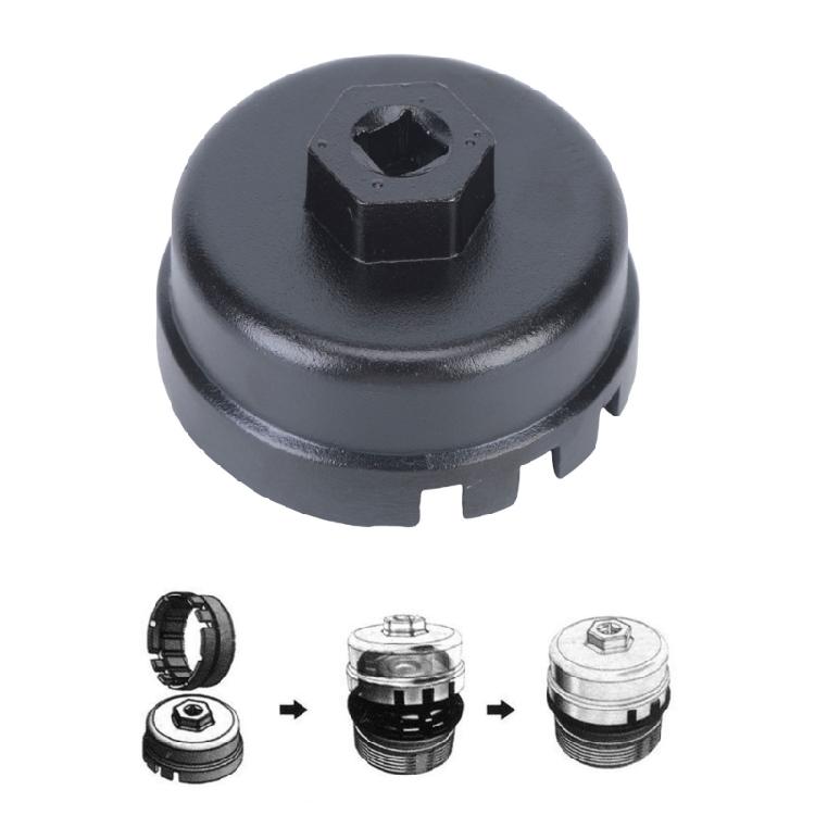 Oil Filter Cap Removal Tool for Routine Service Tasks with Drive Top for Garage Vehicle Care and DIY Change Work Support