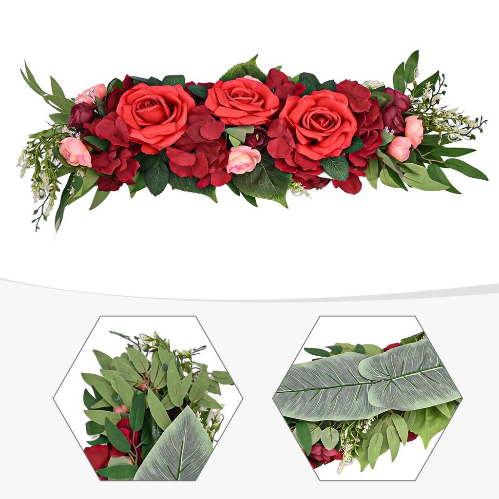 Captivating Beauty Artificial Rose Flower Swag for Indoor and Outdoor Use