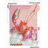 Crab Full Round Drill Diamond Painting Kit DIY Sparkle Art Canvas for Adults Relaxing Craft and Home Decoration Gift Idea Set